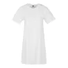 Robe en coton, look sportif et féminin, col ras du cou fin, coupe trapèze, 140 g/m²