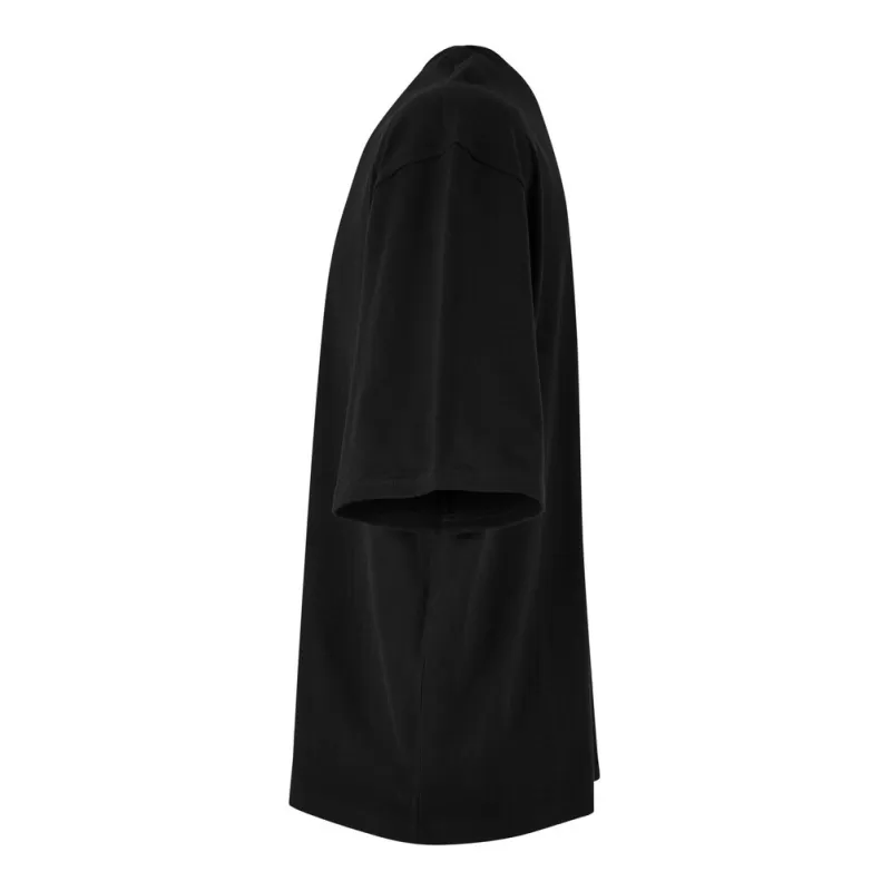 T-shirt oversize manches mi-longues col rond, épaules tombantes, en coton, 240 g/m²
