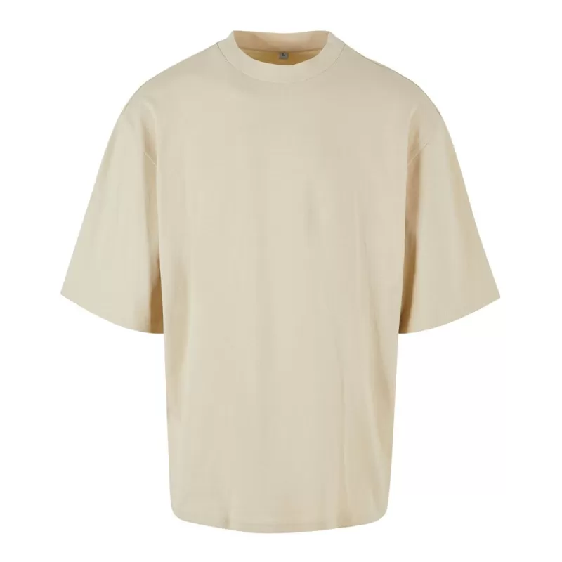 T-shirt oversize manches mi-longues col rond, épaules tombantes, en coton, 240 g/m²
