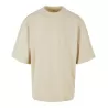 T-shirt oversize manches mi-longues col rond, épaules tombantes, en coton, 240 g/m²