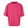 T-shirt oversize manches mi-longues col rond, épaules tombantes, en coton, 240 g/m²