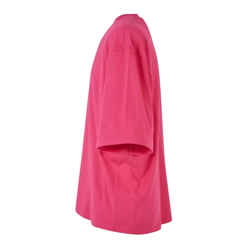 T-shirt oversize manches mi-longues col rond, épaules tombantes, en coton, 240 g/m²