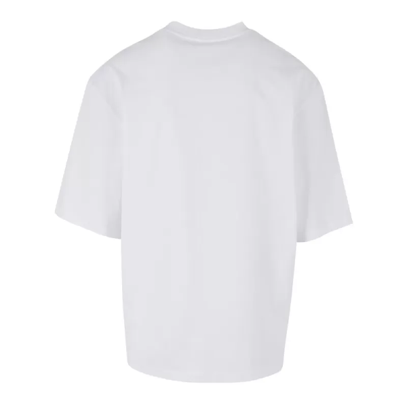 T-shirt oversize manches mi-longues col rond, épaules tombantes, en coton, 240 g/m²
