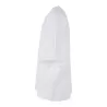 T-shirt oversize manches mi-longues col rond, épaules tombantes, en coton, 240 g/m²