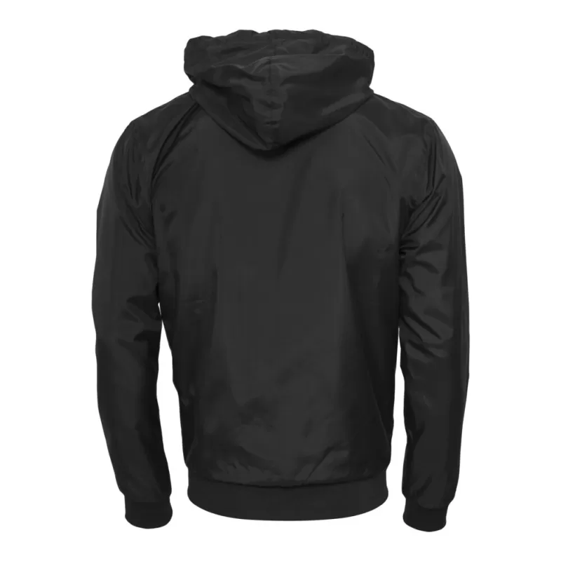 Veste à capuche coupe-vent, zip contrasté, respirante et imperméable