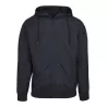 Veste à capuche coupe-vent, zip contrasté, respirante et imperméable