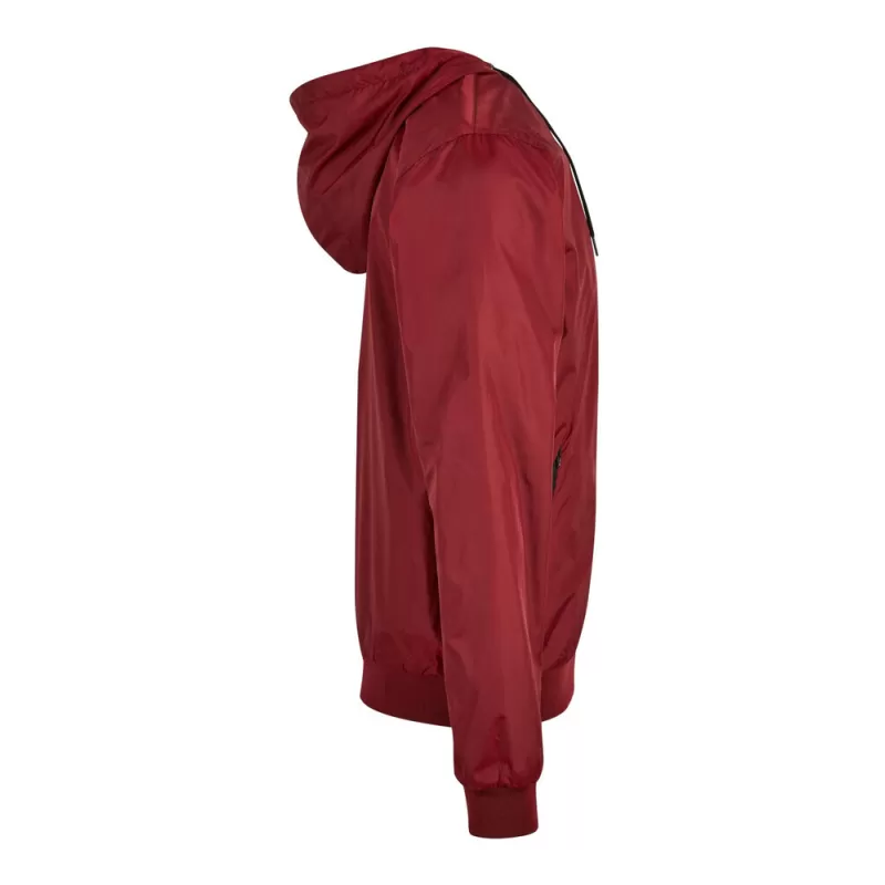 Veste à capuche coupe-vent, zip contrasté, respirante et imperméable