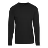 Tee-shirt coton manches longues confortable col rond, look sportif, 200 g/m²