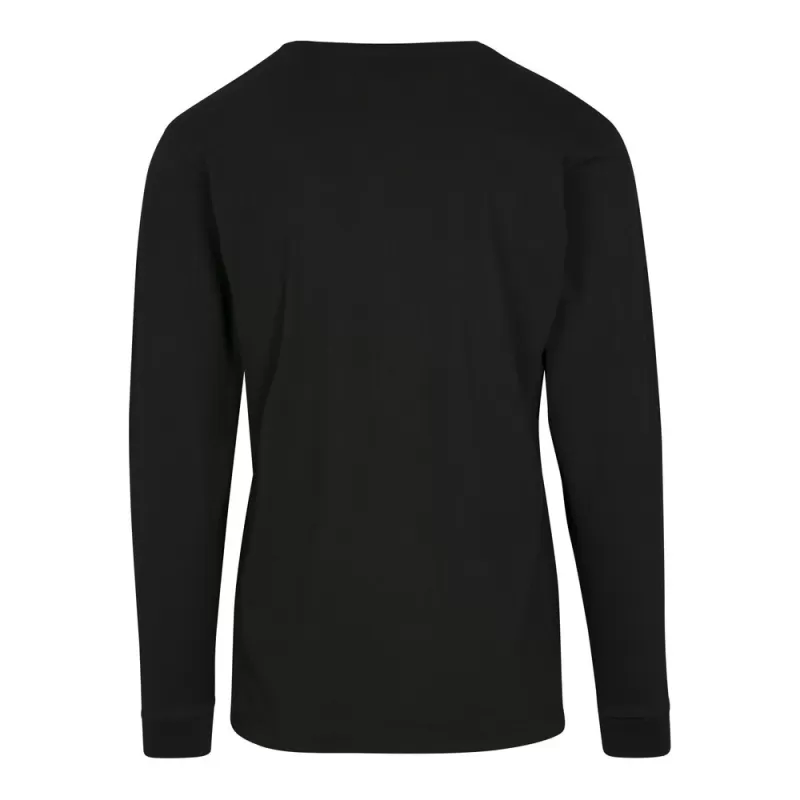 Tee-shirt coton manches longues confortable col rond, look sportif, 200 g/m²