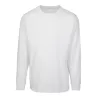 Tee-shirt coton manches longues confortable col rond, look sportif, 200 g/m²