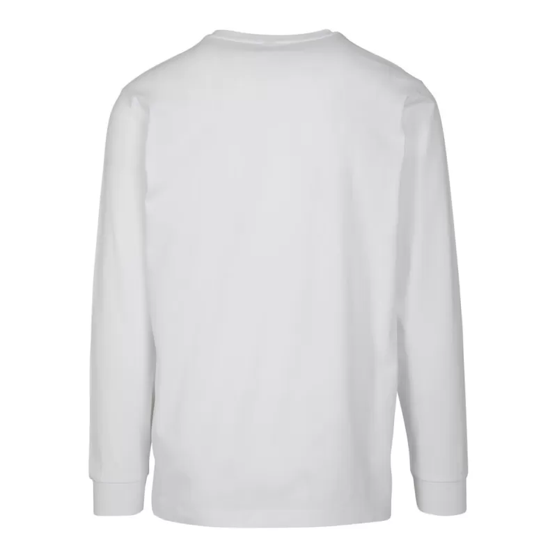 Tee-shirt coton manches longues confortable col rond, look sportif, 200 g/m²