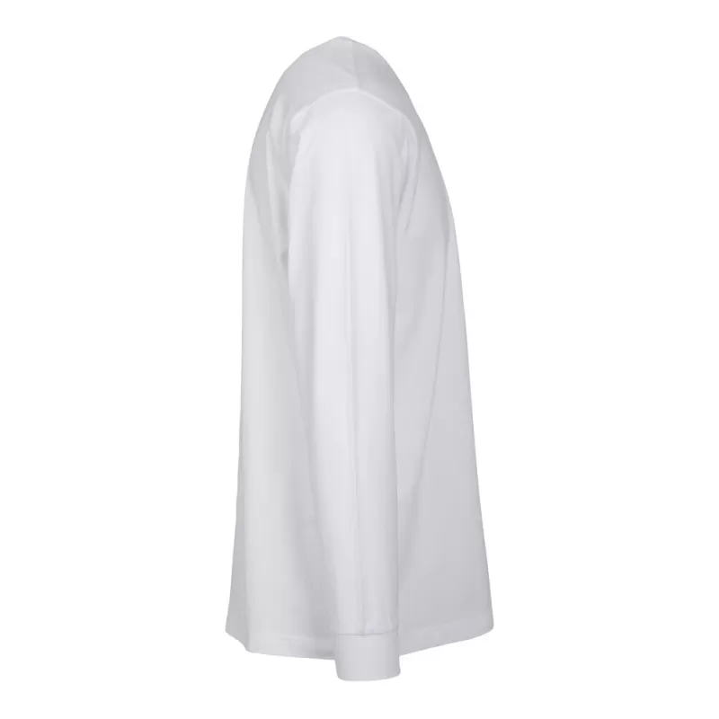 Tee-shirt coton manches longues confortable col rond, look sportif, 200 g/m²