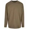 Tee-shirt coton manches longues confortable col rond, look sportif, 200 g/m²