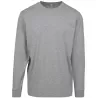 Tee-shirt coton manches longues confortable col rond, look sportif, 200 g/m²