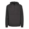 Veste demi-saison 1/4 zip en polyester léger, capuche ajustable