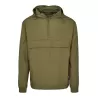 Veste demi-saison 1/4 zip en polyester léger, capuche ajustable