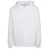 Veste demi-saison 1/4 zip en polyester léger, capuche ajustable