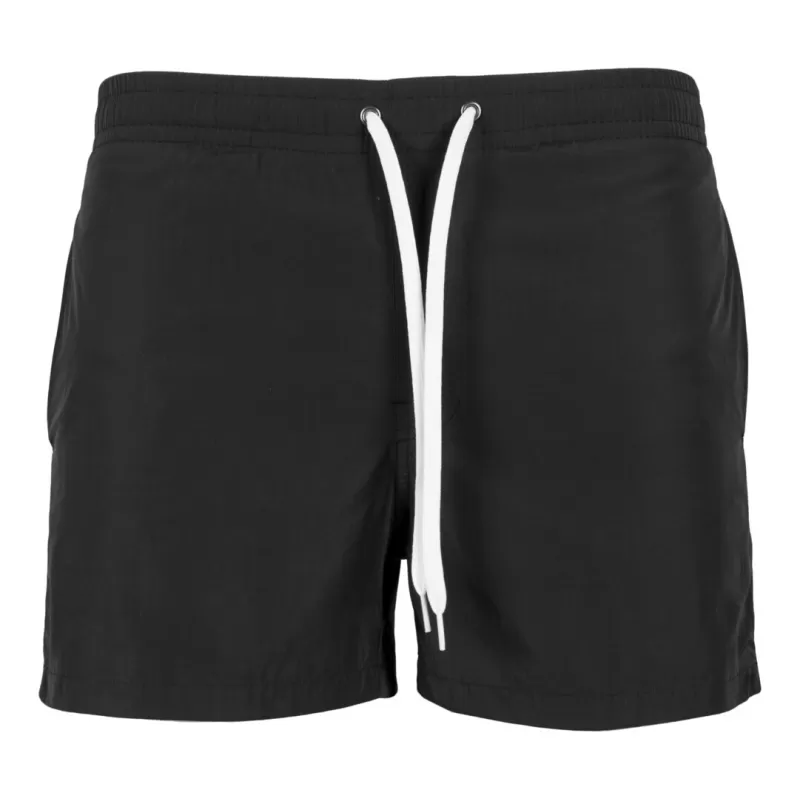 Short de plage décontracté, taille élastiquée, poches latérales, 120 g/m²