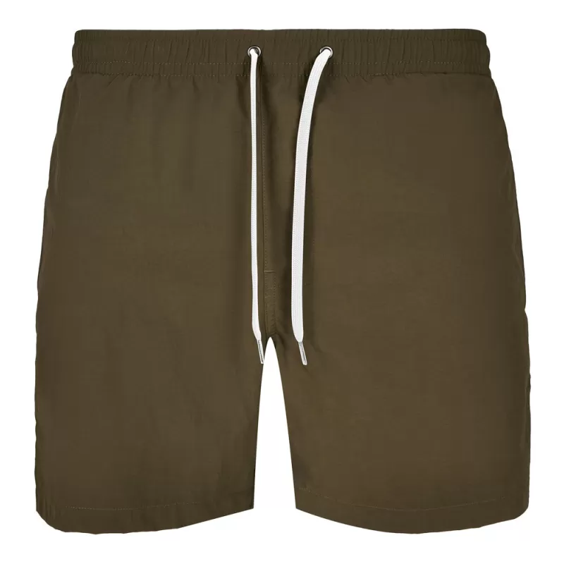 Short de plage décontracté, taille élastiquée, poches latérales, 120 g/m²