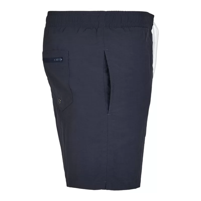 Short de plage décontracté, taille élastiquée, poches latérales, 120 g/m²