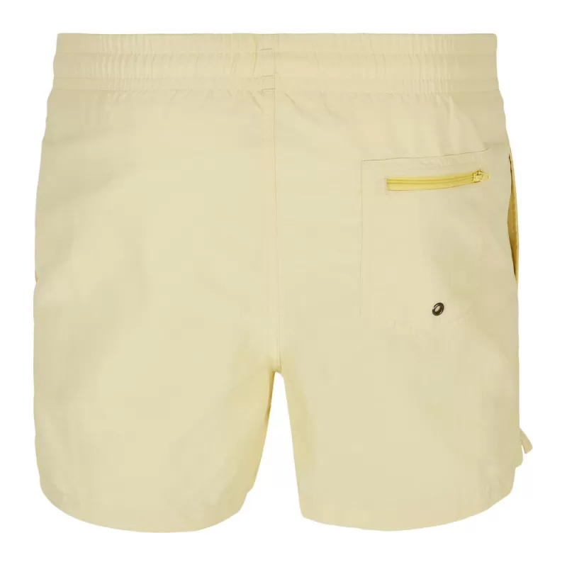 Short de plage décontracté, taille élastiquée, poches latérales, 120 g/m²