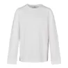 Tee-shirt manches longues enfant en coton, col rond, coupe large, 200 g/m²