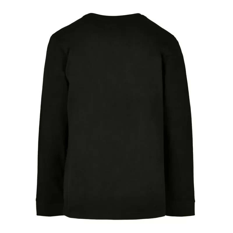 Tee-shirt manches longues enfant en coton, col rond, coupe large, 200 g/m²