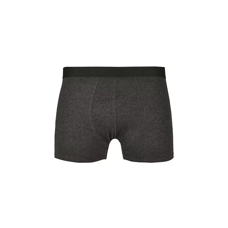 Boxer homme, bande élastiquée à la taille, en coton extensible, lot de 2, 160 g/m²