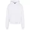 Sweat à capuche lourd en coton ultra épais, coupe casual, poche kangourou, 460 g/m²