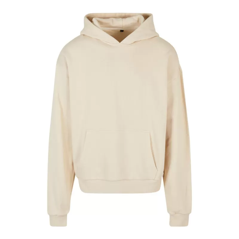 Sweat à capuche lourd en coton ultra épais, coupe casual, poche kangourou, 460 g/m²