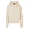 Sweat à capuche lourd en coton ultra épais, coupe casual, poche kangourou, 460 g/m²