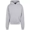 Sweat à capuche lourd en coton ultra épais, coupe casual, poche kangourou, 460 g/m²