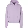 Sweat à capuche lourd en coton ultra épais, coupe casual, poche kangourou, 460 g/m²