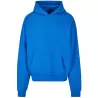 Sweat à capuche lourd en coton ultra épais, coupe casual, poche kangourou, 460 g/m²