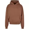 Sweat à capuche lourd en coton ultra épais, coupe casual, poche kangourou, 460 g/m²