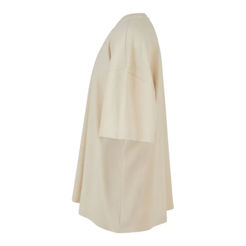 Tee-shirt urbain lourd, coupe large oversize, col rond, épaules tombantes, 300 g/m²
