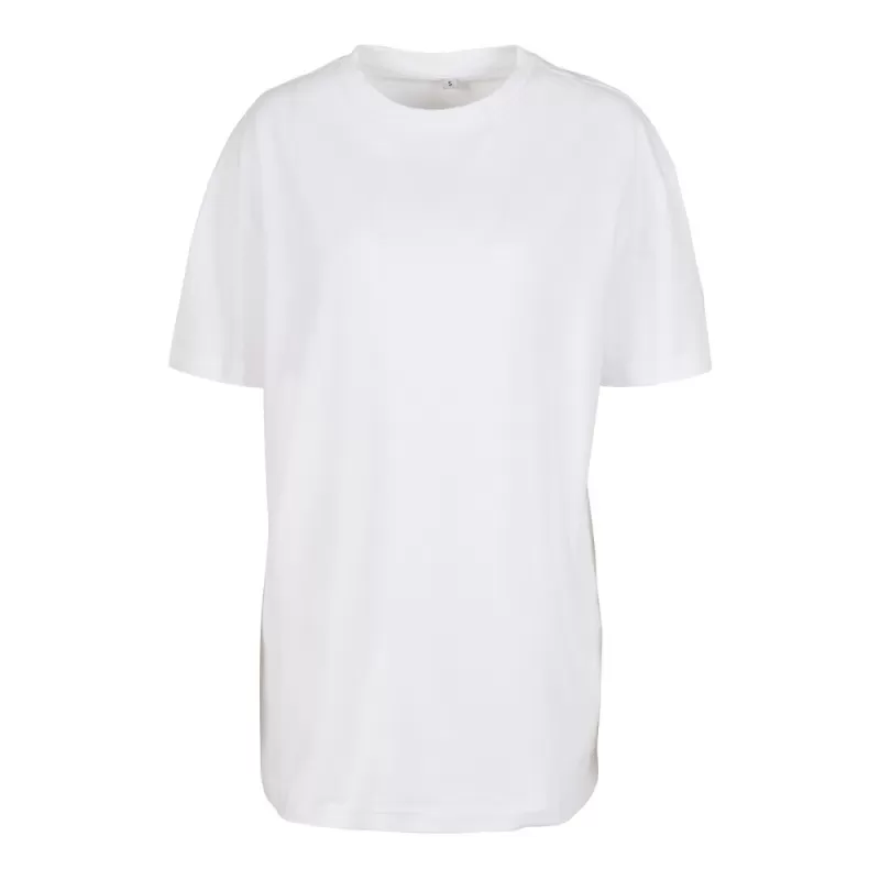 Tee-shirt oversize femme en coton doux col rond, manches courtes, 220 g/m²