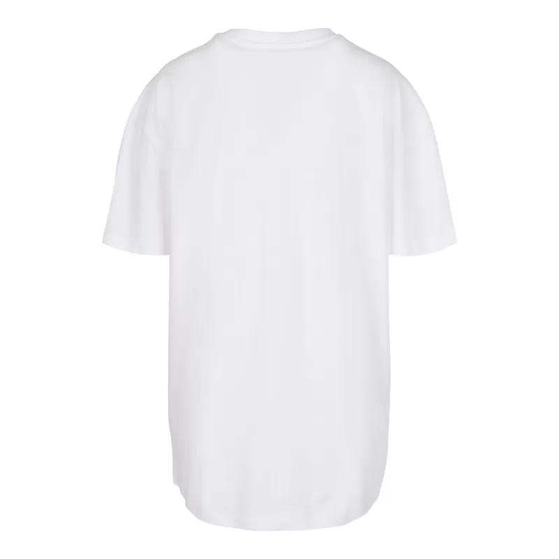 Tee-shirt oversize femme en coton doux col rond, manches courtes, 220 g/m²