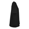 Tee-shirt oversize femme en coton doux col rond, manches courtes, 220 g/m²