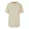 Tee-shirt oversize femme en coton doux col rond, manches courtes, 220 g/m²