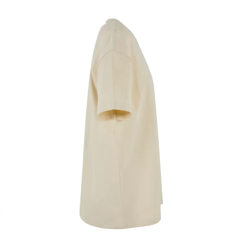 Tee-shirt oversize femme en coton doux col rond, manches courtes, 220 g/m²