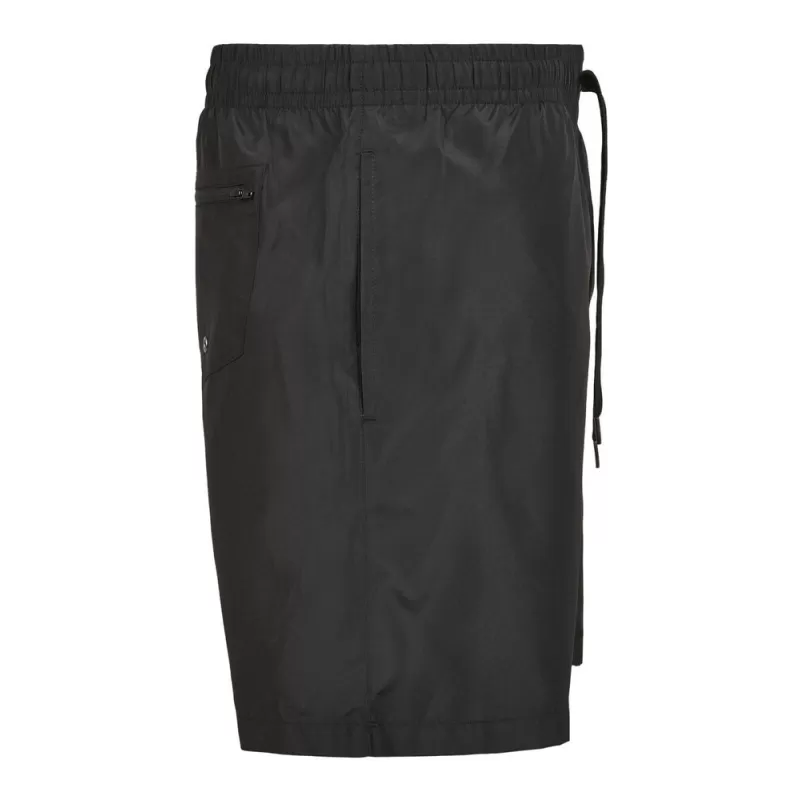 Short de bain classique en polyester recyclé, ceinture élastiquée, poches filet