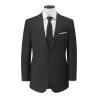 Veste de costume homme contemporaine 2 boutons, doublée, 270 g/m²