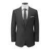 Veste de costume homme contemporaine 2 boutons, doublée, 270 g/m²