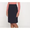 Jupe Holborn droite en polyester recyclé, fente arrière, couture devant, 270 g/m²