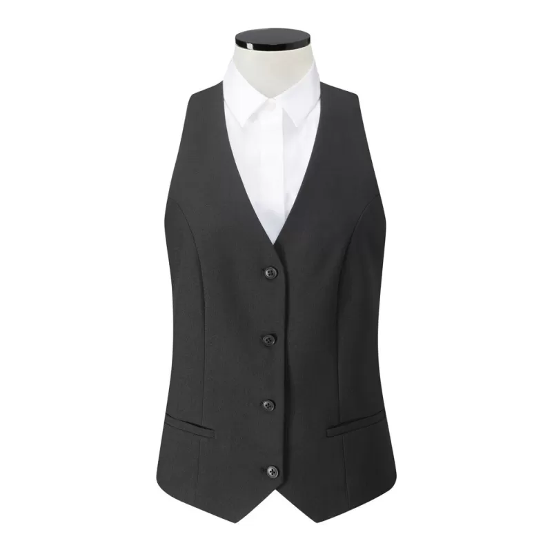 Gilet de tailleur femme ajustable en polyester, 270 g/m²