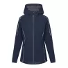 Veste softshell 3 couches légère femme à capuche, imperméable, respirante, 260 g/m²