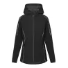 Veste softshell 3 couches légère femme à capuche, imperméable, respirante, 260 g/m²