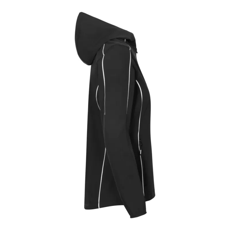 Veste softshell 3 couches légère femme à capuche, imperméable, respirante, 260 g/m²