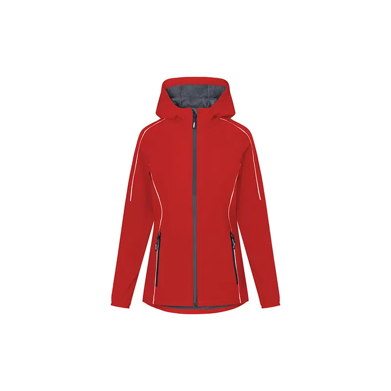 Veste softshell 3 couches légère femme à capuche, imperméable, respirante, 260 g/m²